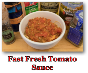 Fast Fresh Tomato Sauce