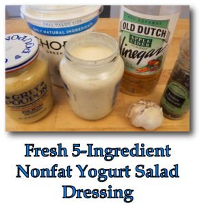 Fresh 5-Ingredient Nonfat Yogurt Salad Dressing