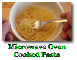 Microwave Oven Cooked Pasta