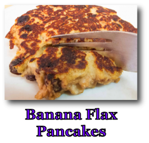 Banana Flax Pancakes