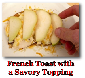 French Toast with a Savory Topping