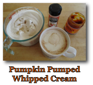 Pumpkin Pumped Fresh Whipped Cream