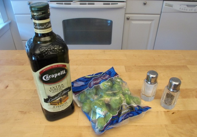 Ingredients needed to make Brussels Sprouts Chips
