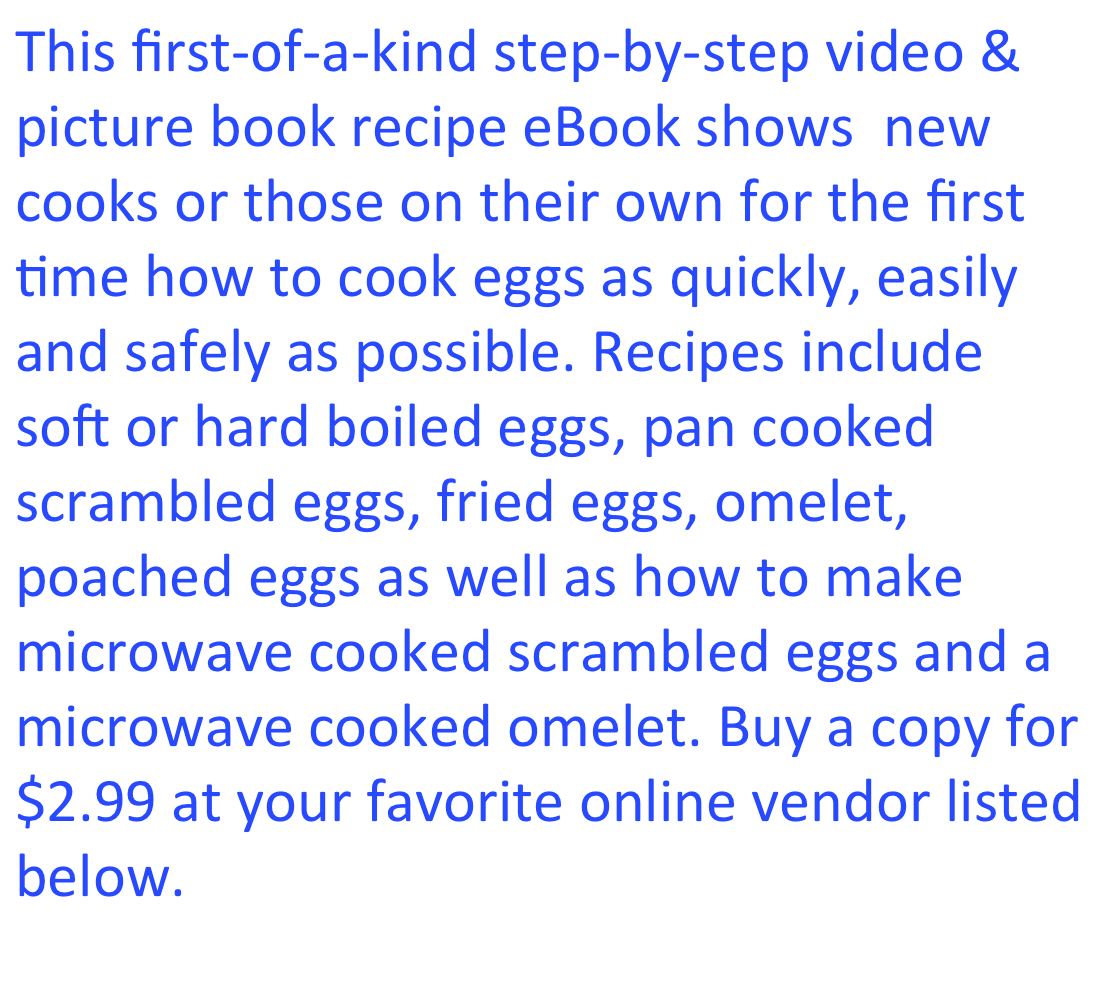 Just Eggs Video & Picture Book Recipe Ebook