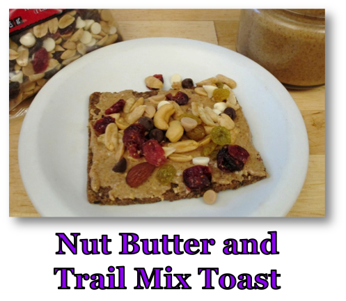 Nut Butter & Trail Mix Toast