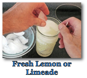 Fresh Lemon or Limeade