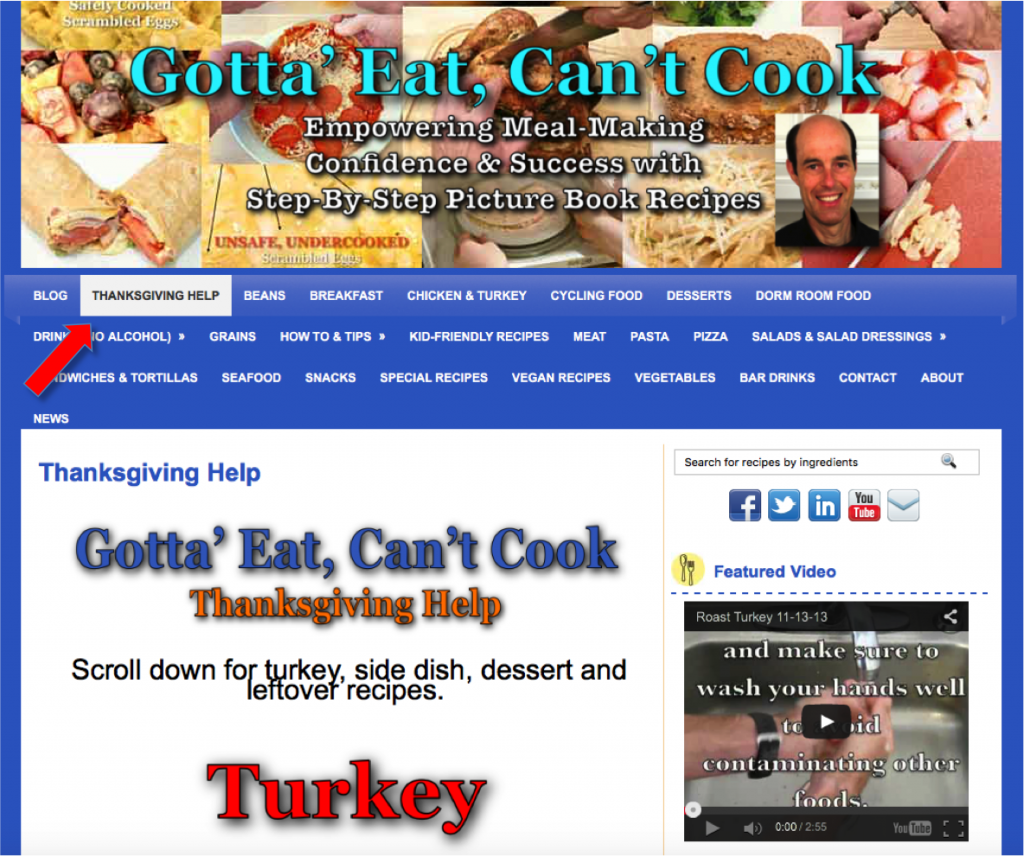 Thanksgiving Help Page