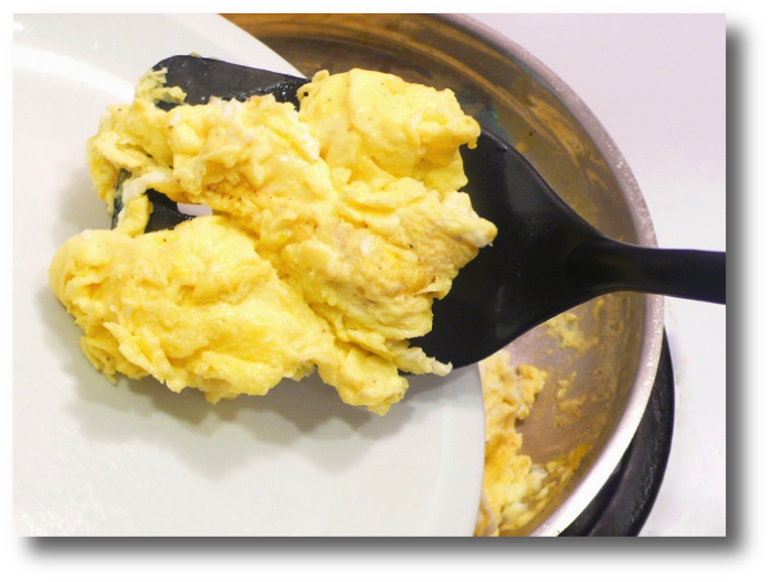 Pan Cooked Scrambled Eggs