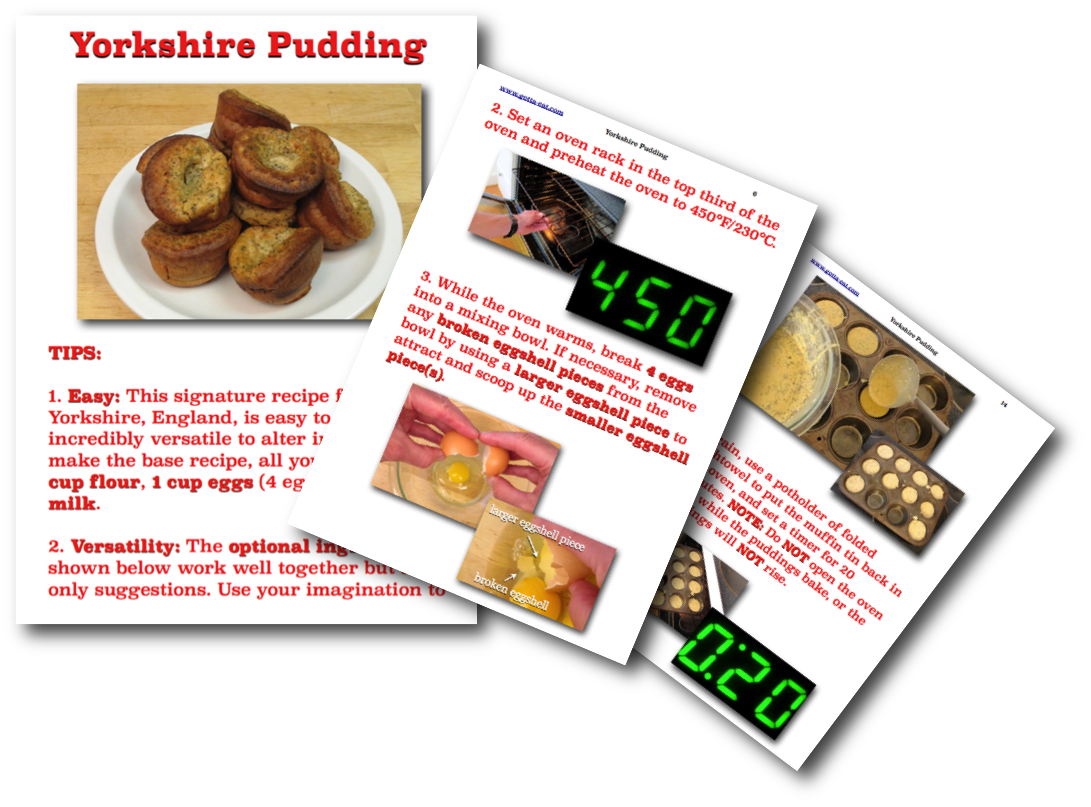 Yorkshire Pudding Picture Book Recipe