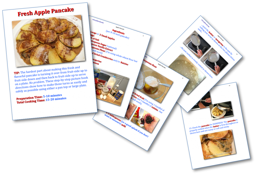 Fresh Apple Pancake Step-By-Step Picture Book Recipe