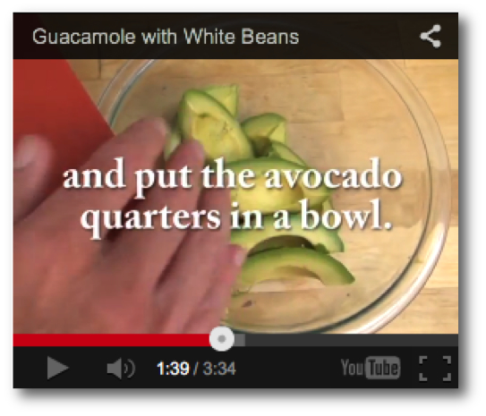Guacamole w. White Beans video still 200kb