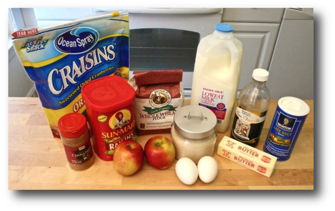 Ingredients Needed to Make Fresh Apple Pancake