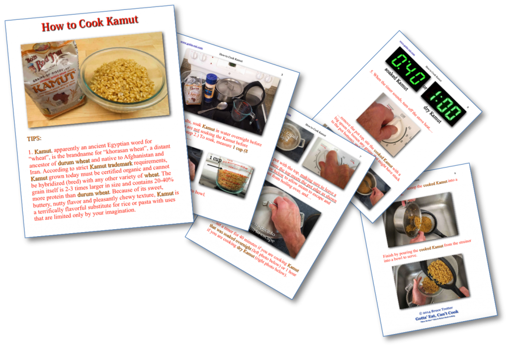 How to Cook Kamut Picture Book Recipe