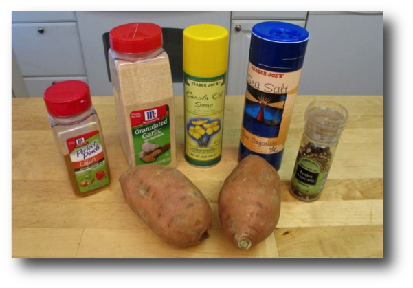 Oven Roasted Sweet Potato Fries Ingredients