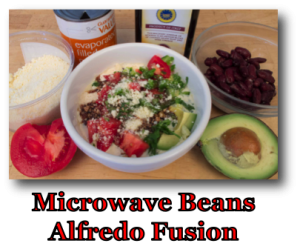 Microwave Beans Alfredo Fusion