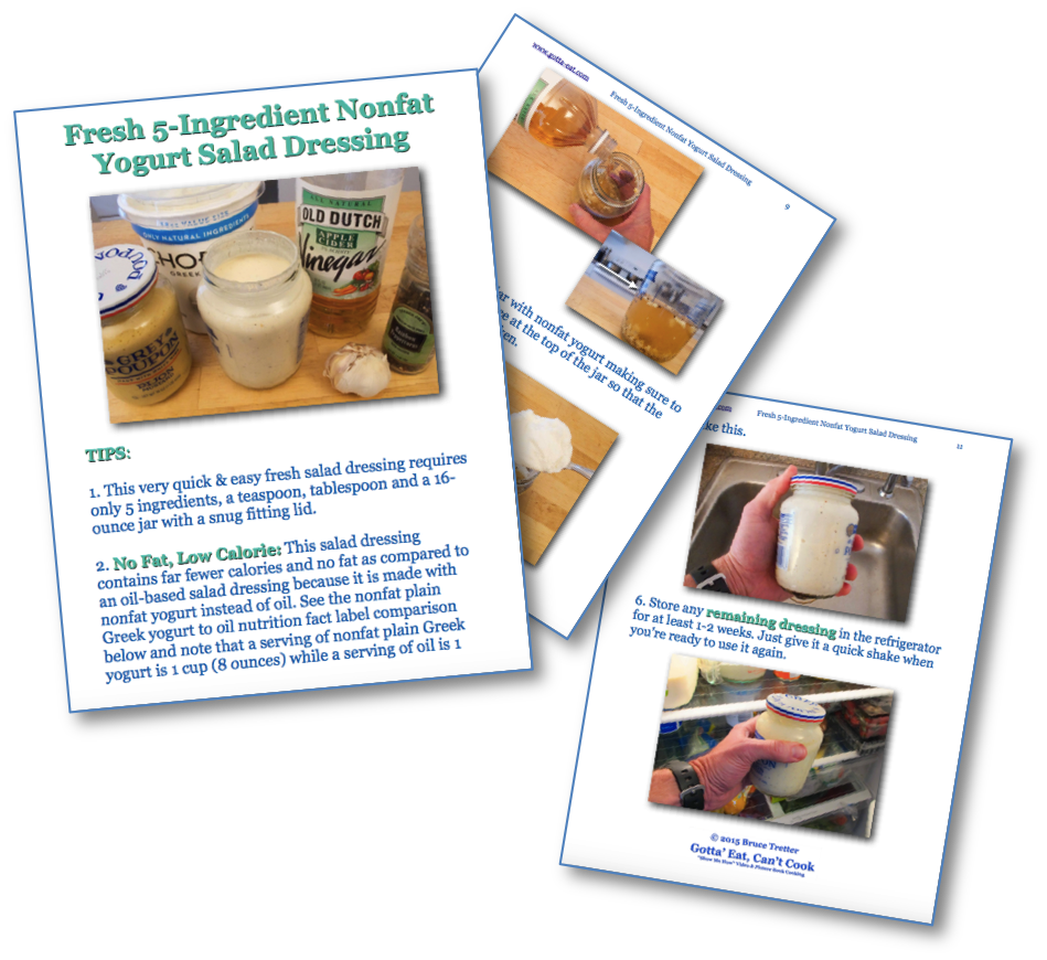 Fresh 5-Ingredient Nonfat Yogurt Salad Dressing Picture Book Recipe
