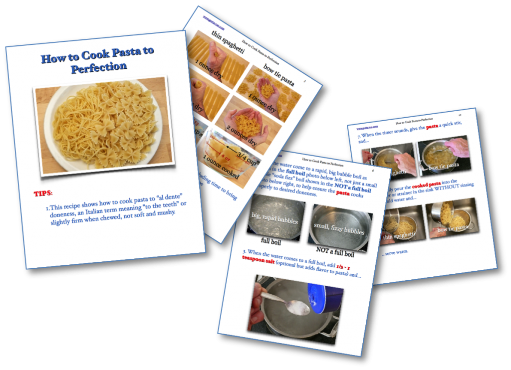 How to Cook Pasta to Perfection Picture Book Recipe
