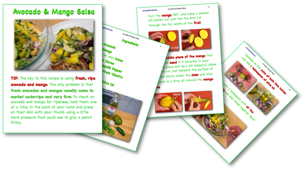 Avocado & Mango Salsa Picture Book Recipe