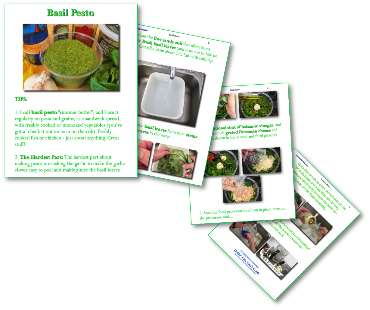 Basil Pesto Picture Book Recipe