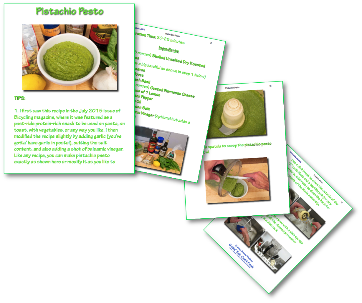Pistachio Pesto Picture Book Recipe