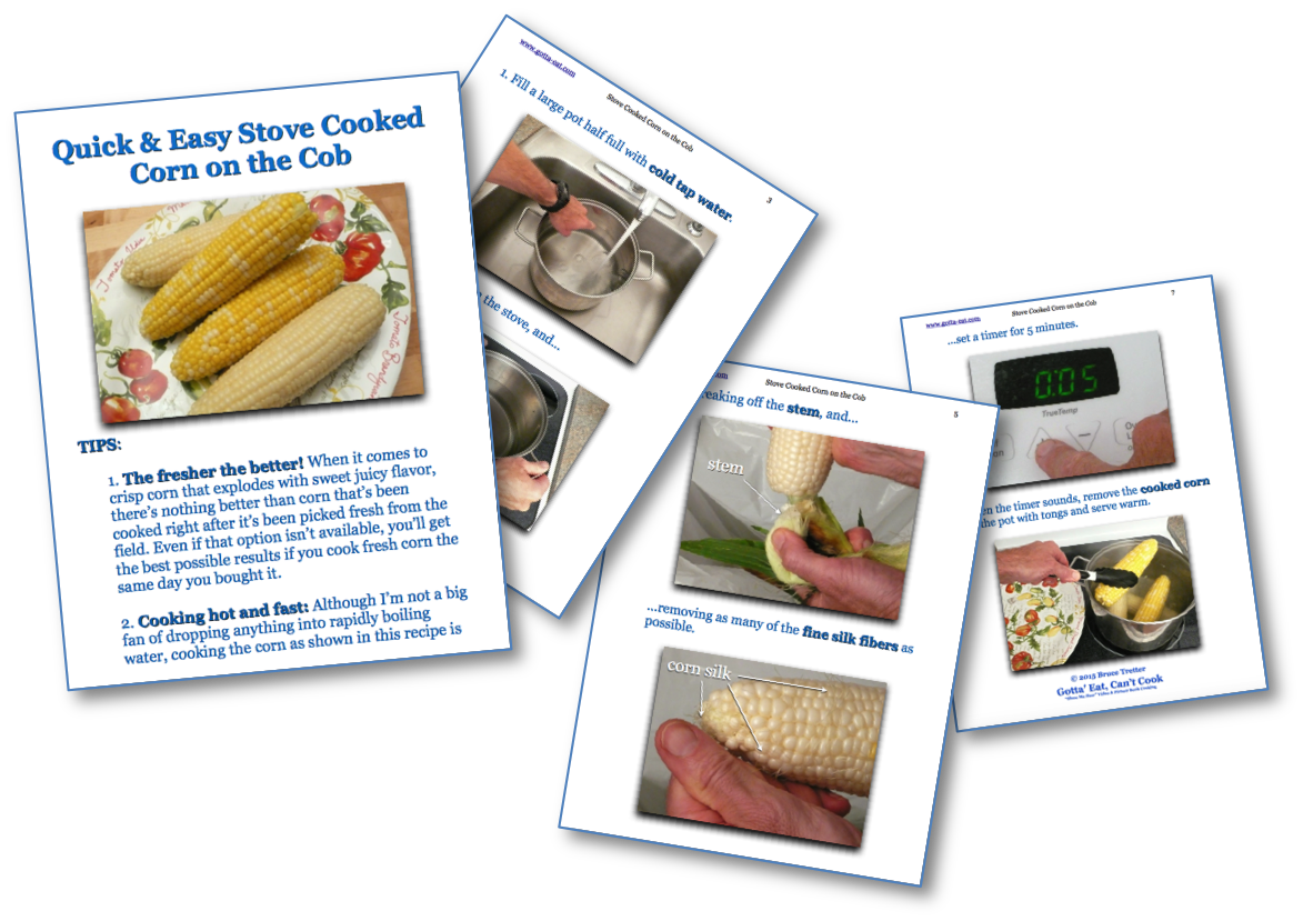 Stove Cooked Corn on the Cob Picture Book Recipe
