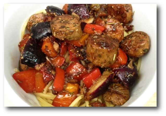 Pasta with Sausage and Fresh Fig Sauce