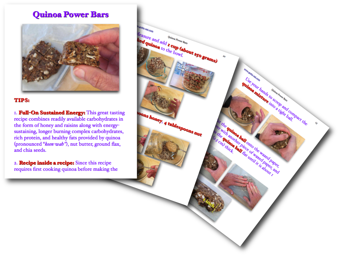 Quinoa Power Bars Picture Book Recipe