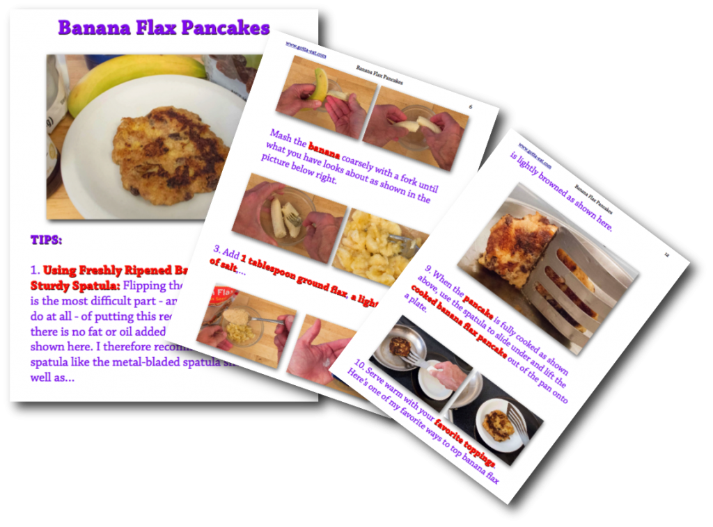 Banana Flax Pancakes Picture Book Recipe