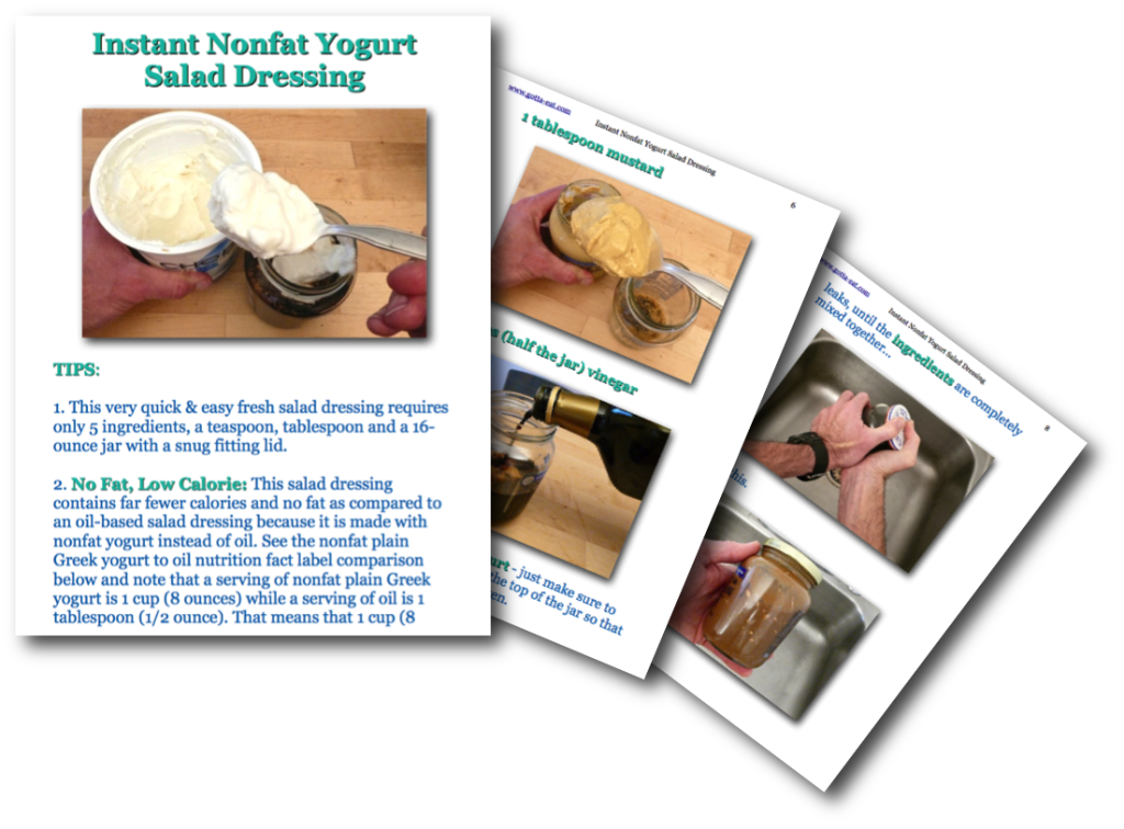 Instant Nonfat Yogurt Salad Dressing Picture Book Recipe