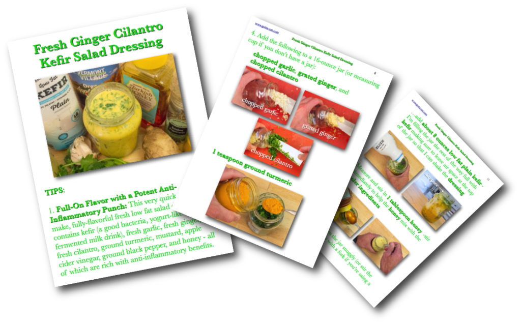 Fresh Ginger Cilantro Kefir Salad Dressing Picture Book Recipe
