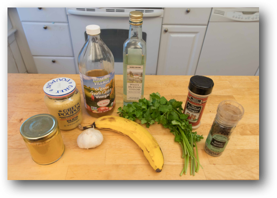 fresh-banana-cilantro-dressing-ingredients