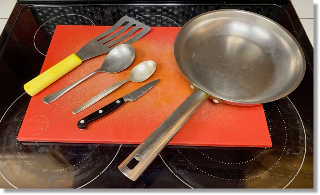 Equipment needed to make Warm Apple Cranberry Fruit Topping 