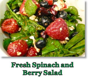 Fresh Spinach and Berry Salad picture book recipe