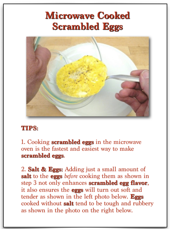 How to make scrambled eggs in the microwave, Microwave Scrambled Eggs