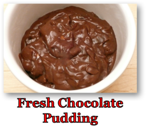 Fresh Chocolate Pudding Picture Book Directions