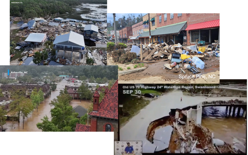 Hurricane Helene's damage to the Florida Panhandle and Western North Carolina